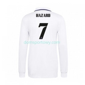 Koszulka Real Madryt Eden Hazard 7 Domowe Koszulki Piłkarskie 2022-2023 Długi Rękaw